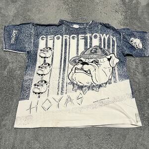 Vintage 90s Magic Johnson Georgetown Hoyas AOP T-Shirt xl ? Men NCAA